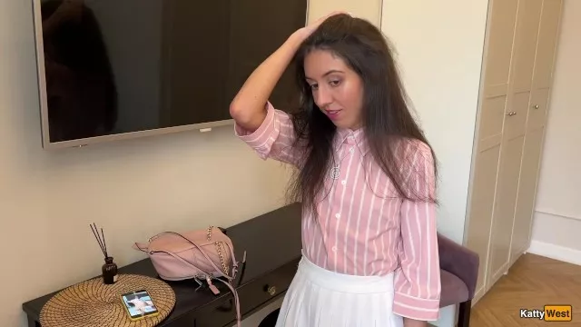 A classmate excited me with her nudes and I fucked her with a full tank of sperm - Creampie