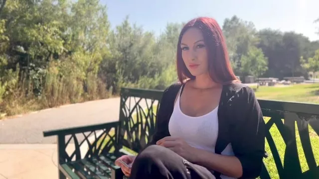 Italian big tits MILF Artemisia Love PUBLIC/OUTDOOR SMOKING SESH